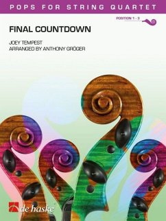 Final Countdown für 2 (3) Violinen, Viola, Violoncello Partitur und Stimmen