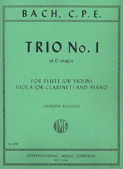 Cover Trio d major no.1 for flute (violin), viola and piano