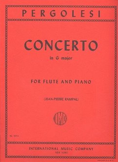Cover Concerto G major for flute and piano