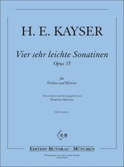 4 sehr leichte Sonatinen op.35 für Violine und Klavier