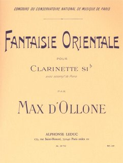 Fantaisie orientale pour clarinette et piano