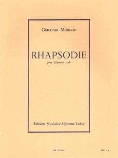 Cover Rhapsodie pour clarinette seule