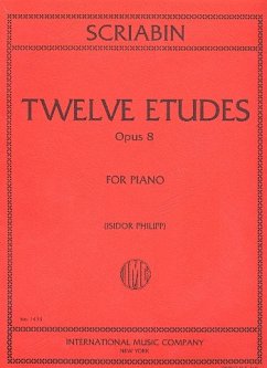 Cover 12 Etudes op.8 for piano