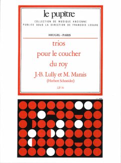 Trios pour le coucher du roy pour 2 dessus et Bc partition