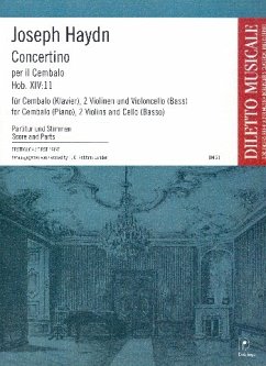 Concertino per il cembalo C-Dur Hob. XIV:11 für Cembalo (Klavier), 2 Violinen und Violoncello (Bass) Partitur und Stimmen