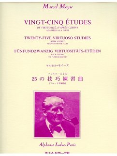 25 études de virtuosité d'aprčs Czerny pour flűte