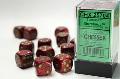 SpeckledŽ 16mm d6 Strawberry Dice Block (12 dice)