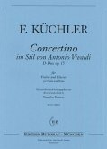 Concertino im Stil von Vivaldi D-Dur op.15 für Violine und Klavier