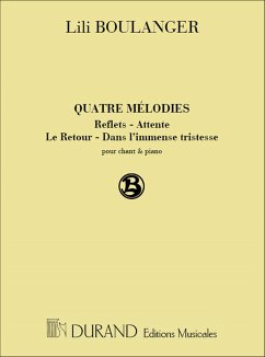 4 Melodies pour chant et piano