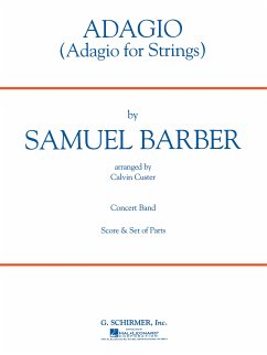 Samuel Barber, Adagio For Strings Concert Band Partitur + Stimmen