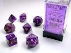 VortexŽ Polyhedral Purple/gold 7-Die Set