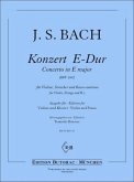 B211G J.S.Bach, Violinkonzert E-Dur BWV1042 . für Violine und Klavier Partitur und Stimme