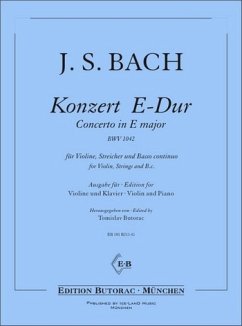 B211G J.S.Bach, Violinkonzert E-Dur BWV1042 . für Violine und Klavier Partitur und Stimme