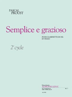 Cover Semplice e grazioso cycle 2 pour clarinette en sib et piano
