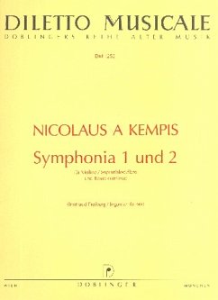 Cover Symphonia 1 und 2 für Violine (Sopranblockflöte) und Bc Stimmen