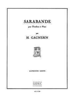 Cover Sarabande pour trombone et piano