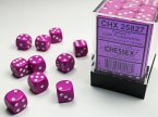 Opaque 12mm d6 Light Purple/white Dice Block (36 dice)