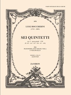 6 Quintetti op.57 für Klavier und Streichquartett 4 Streicherstimmen