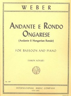 Cover Andante e Rondo ongarese op.35 for bassoon and piano