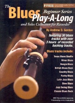 Cover The Blues Play-A-Long And Solos Collection (+audio mp3 files) for beginner recorder Instrumental Tutor