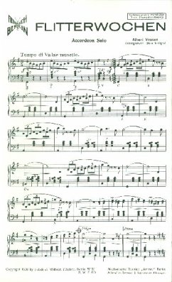 Cover Flitterwochen: für Akkordeon