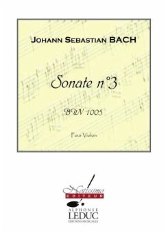 Cover BACH J.S. SONATE N03 BWV1005 VIOLON SEUL