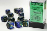 GeminiŽ 16mm d6 Blue-Green/gold Dice Block (12 dice) GeminiŽ 16mm d6 Blue-Green/gold Dice Block (12 dice)