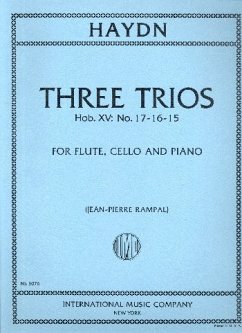 Cover 3 Trios from Hob.XV (nos 17, 16, 15) for flute, cello and piano parts