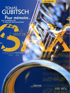 Cover Pour mémoire (+CD) pour saxophone alto et dispositif électroacoustique