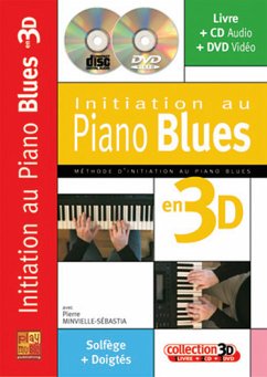 Cover Initiation au piano Blues en 3D (+CD + DVD) (frz)