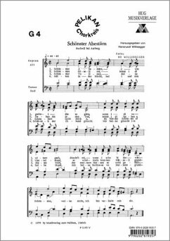 Cover Hansruedi Willisegger Schönster Abestärn Gemischter Chor