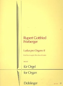 Cover Ludus pro organo 2 5 Choralspiele für Orgel