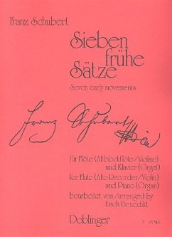 Cover 7 frühe Sätze für Flöte (Altblockflöte, Violine) und Klavier (Orgel)