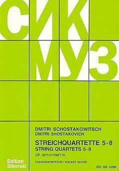 Streichquartette Nr.5-8 Studienpartitur