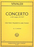 Concerto Bb major RV537 for 2 trumpets and piano