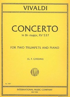 Cover Concerto Bb major RV537 for 2 trumpets and piano