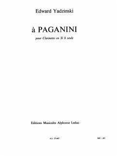 Cover Ŕ Paganini (Variations) pour clarinette