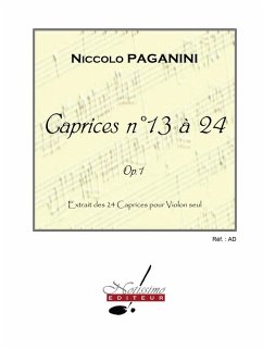 Cover PAGANINI 24 CAPRICES VOLUME 2 (CAPRICES 13 A 24) VIOLON SEUL