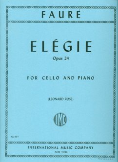 Cover Elegie op.24 for cello and piano