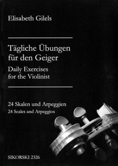 Cover Tägliche Übungen für den Geiger 24 Skalen und Arpeggien