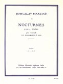 Nocturnes 4 études pour violoncelle et piano