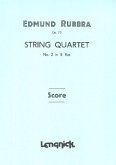 Quartet in E Flat Major no.2 op.73 for string quartet score