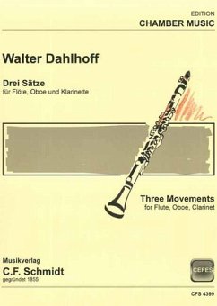 3 Sätze für Flöte, Oboe und Klarinette Stimmen Cover 3 Sätze für Flöte, Oboe und Klarinette Stimmen