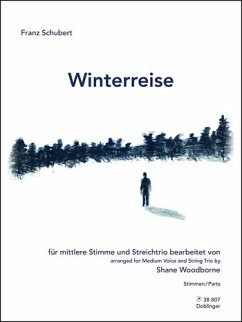 Winterreise op.89 D911 für Gesang (mittel), Violine, Viola und Violoncello Stimmen