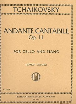 Cover Andante cantabile op.11 for cello and piano
