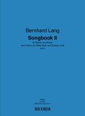 Bernhard Lang, Songbook 2 Bariton Voice and Piano Partitur