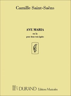 Ave Maria la majeur pour 2 voix égales et orgue Ave Maria la majeur pour 2 voix égales et orgue