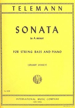 Cover Sonata in a Minor for string bass and piano