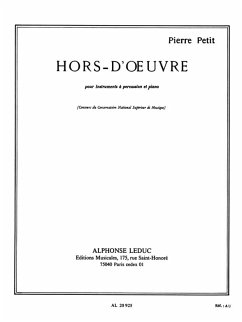 Cover HORS-D'OEUVRE POUR INSTRUMENTS A PERCUSSION ET PIANO