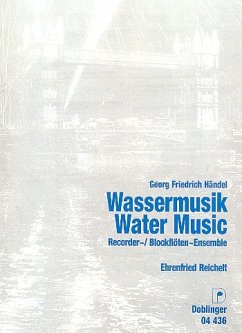 Cover Wassermusik für Blockflöten- ensemble, Cembalo ad lib. Partitur und Stimmen